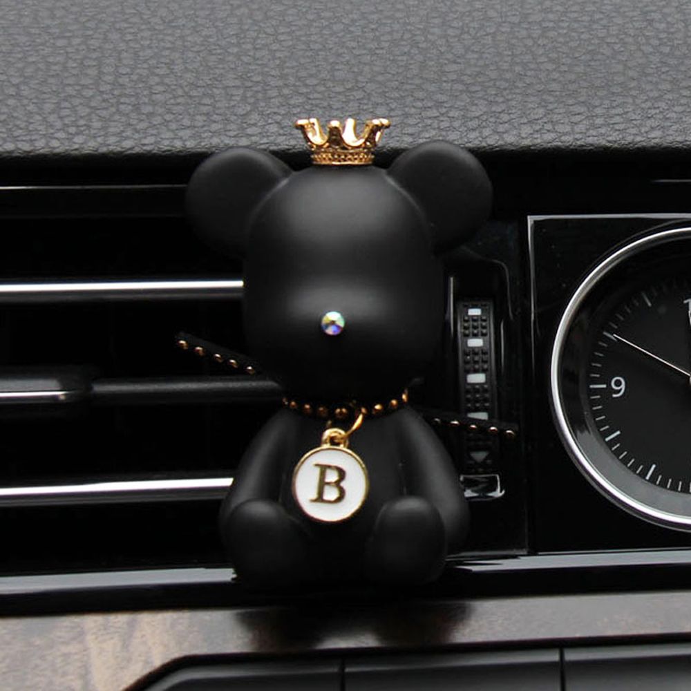 Duft Auto Lufterfrischer Auto Aroma Diffusor Klimaanlage Aromatherapie Auslauf Parfüm Clip Auto Parfüm Bär Gips Dekor: Blau