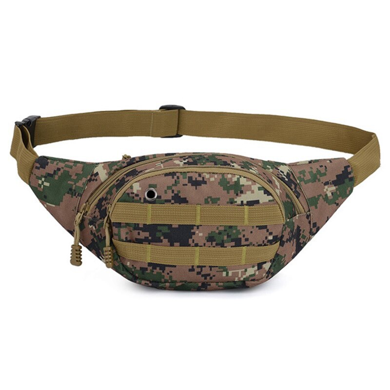 Multifunktionel udendørs sports camouflage talje tasker bjergbestigning kører mobiltelefon tasker  zj55: Hær camo