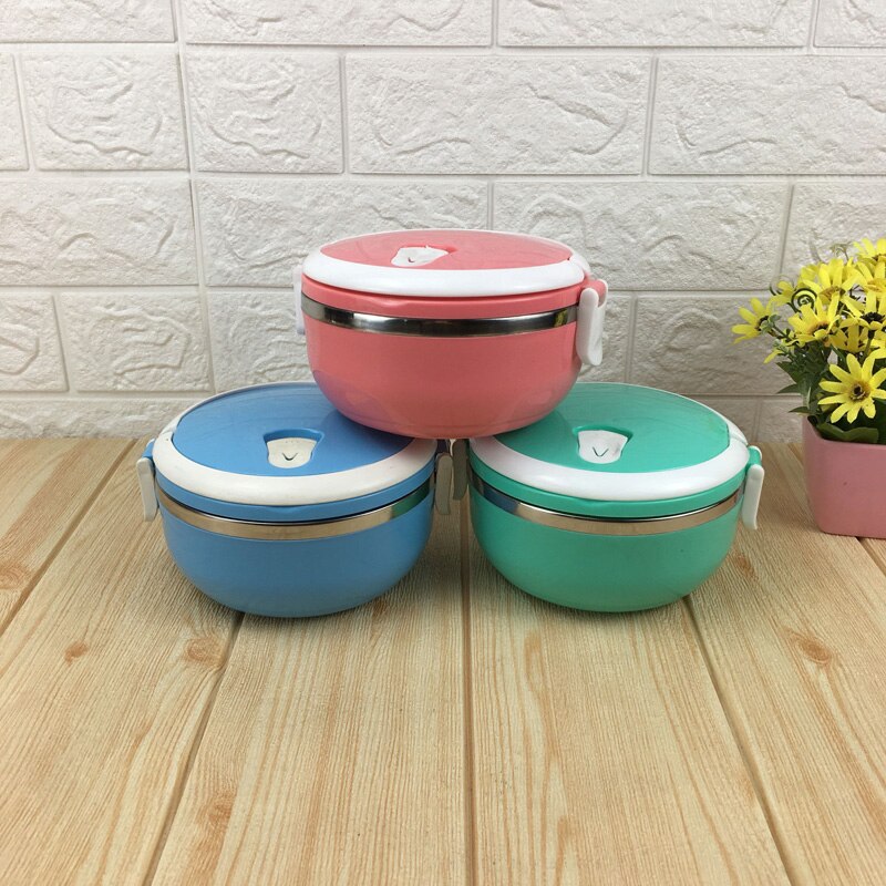 700 Ml Stainless Steel Thermal Insulated Lunch Box Bento Food Picnic Container*1