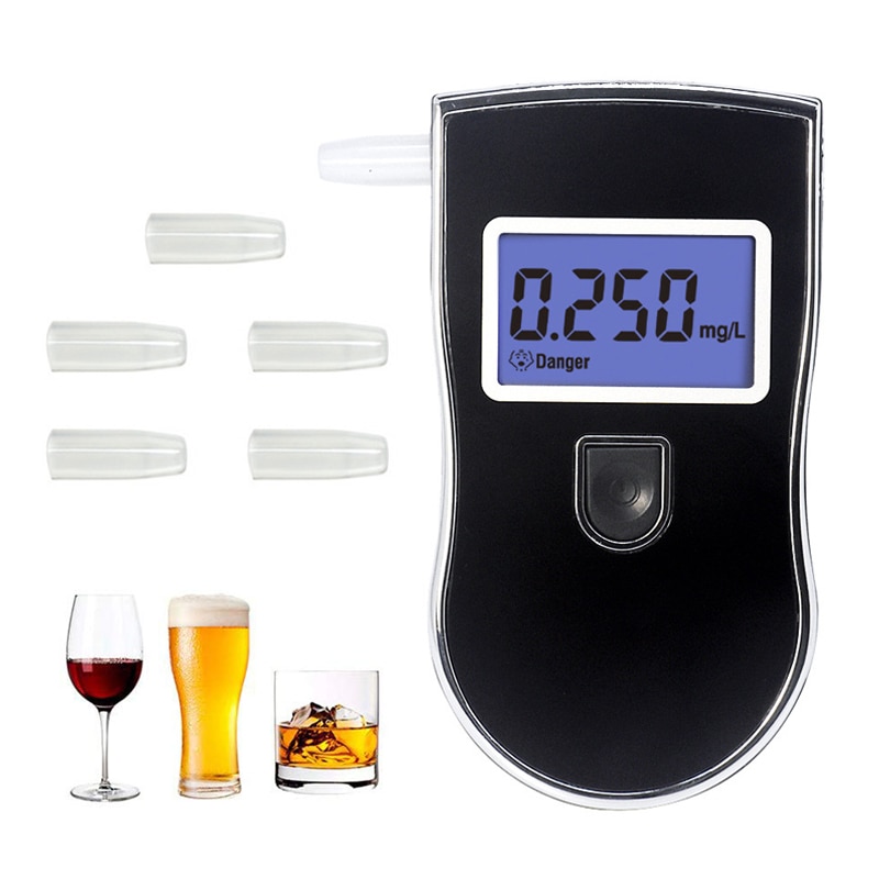 Digital Breath Alcohol Tester Car Breathalyzer Portable Police Alcohol