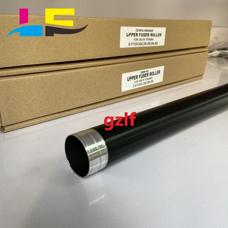 Black upper fuser roller for Toshiba E 255 256 305 306 355 356 455 205 OEM