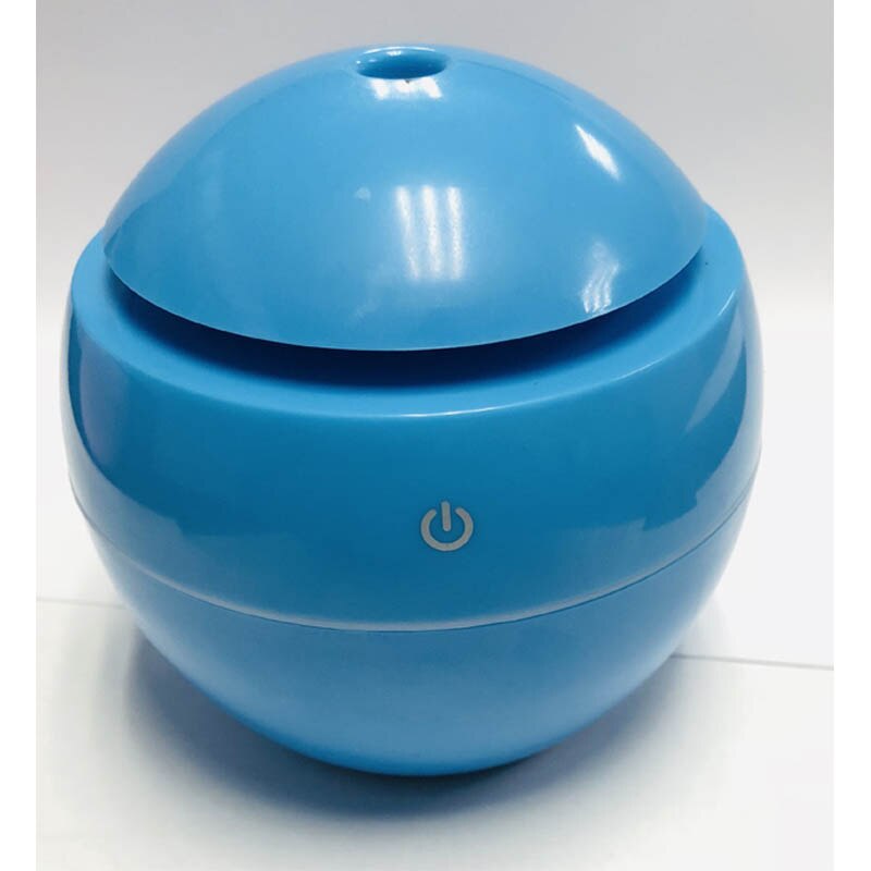 Essential Oils Difuser USB Air Humidifier Ultrasonic Wood Grain LED Light Electric Aroma Diffuser Home Aromatherapy Mist Maker: Blue