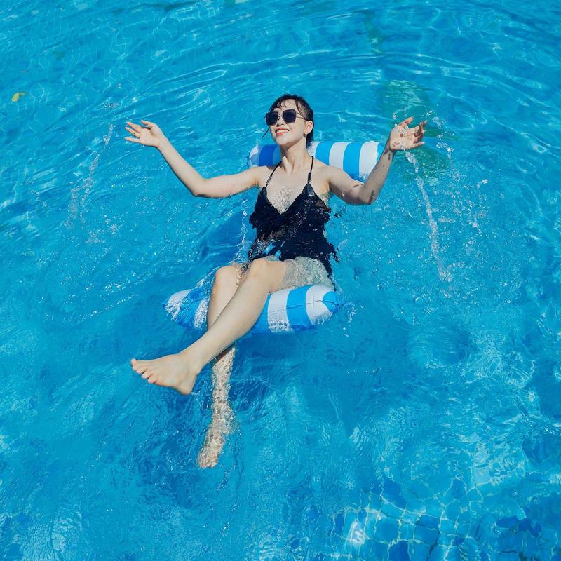 Water Hangmat Float Opblaasbare Strandstoelen Zwembad Speelgoed Opblazen Drijvende Zwembad Bed Zwemmen Matras Drijvende Hangmat