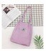 Vrouwen Canvas Draagtas Corduroy Winkelen Vrouwelijke Eco Doek Handtas Grote Vrouwen Vouwen Schouder Herbruikbare Opvouwbare Shopper Tassen: purple