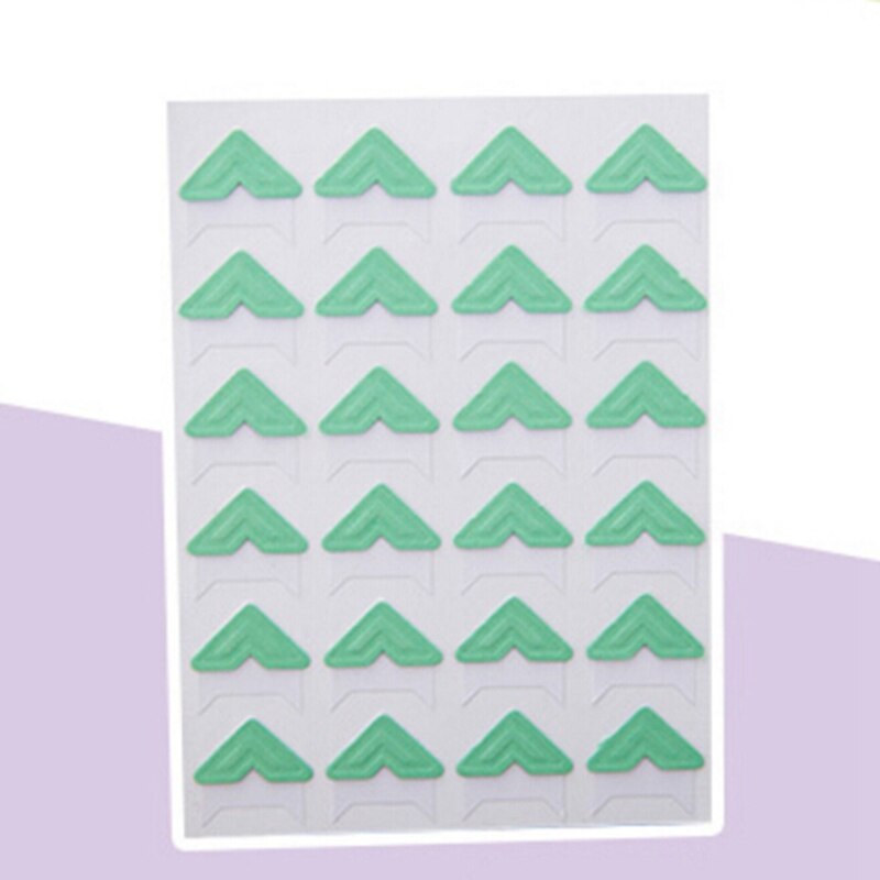 ¡Oferta! adhesivos para esquinas de fotos bonitos de 9 colores con dibujos animados para álbum de fotos DIY de bebé o álbum de recortes 24 uds/hoja: Style 1