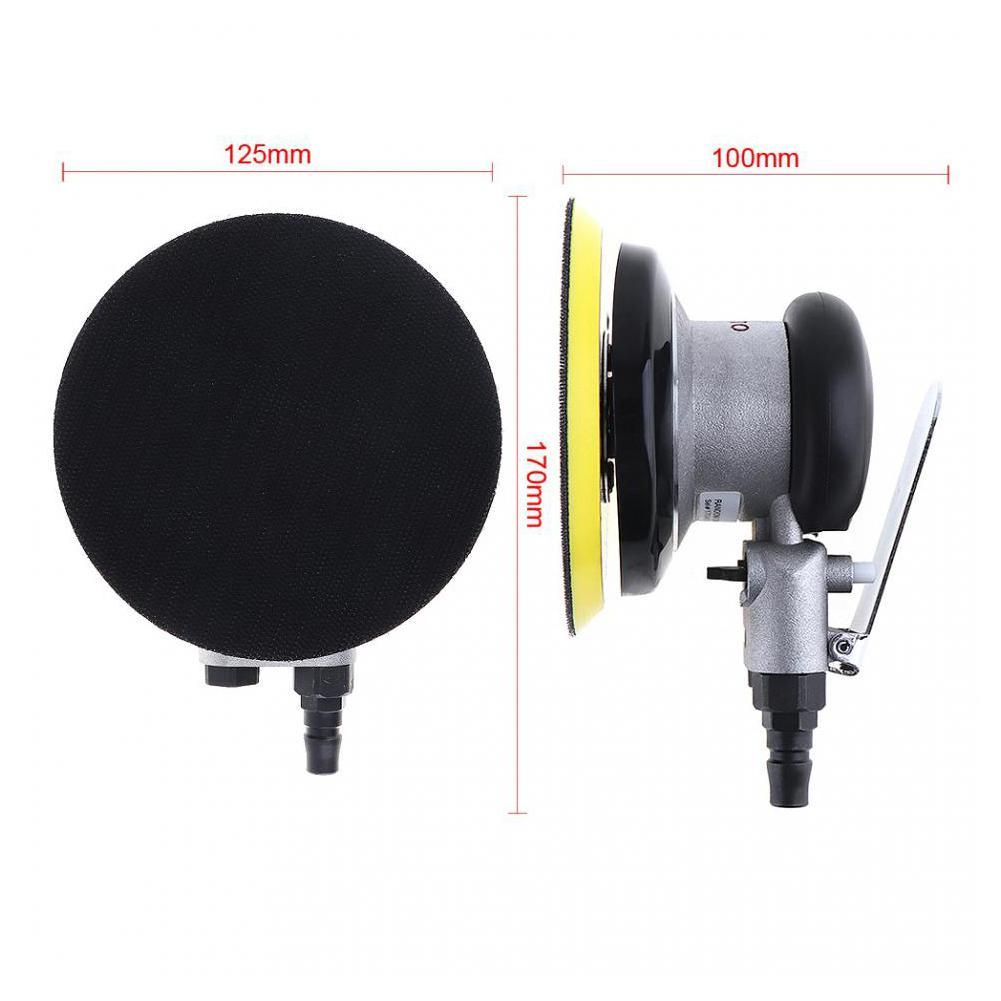 5 Inch Non-vacuum Matte Surface Circular Pneumatic Sandpaper Random Orbital Air Sander Polished Grinding Machine Hand Tools