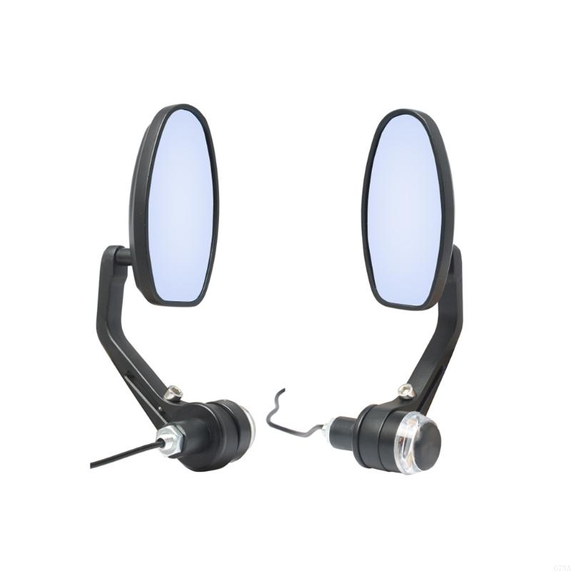 1 paar motorfiets achteruitkijkspiegel scooter motorcross achteruitkijkspiegels electrombile achterkant bolle spiegel universeel 22 mm