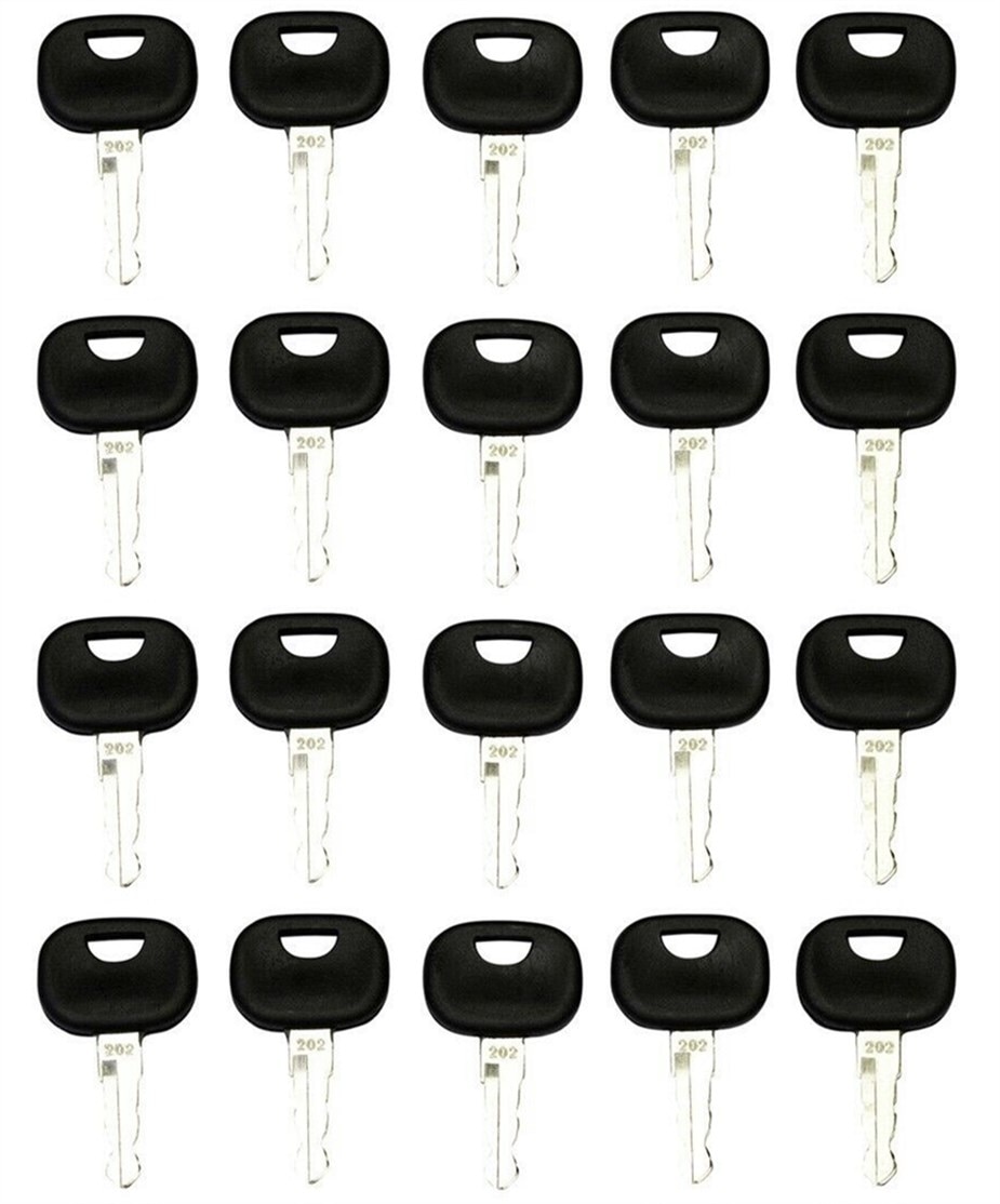 20pc Ignition Keys for Volvo Wheel Loaders & John Deere Equipment #RE183935 202