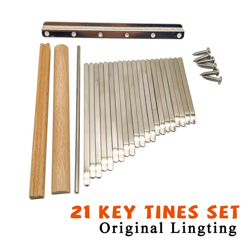 DEXINOR Hobby DIY Kalimba Zinken 21 Schlüssel Set Original LingTing Blank Tastatur Daumen Klavier Instrument Zubehör Ersatz Teile