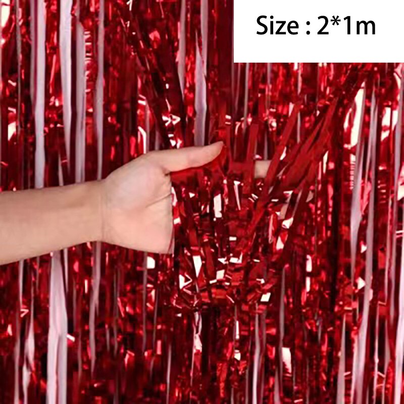 Zasłona cekinowa tło tło strony dekoracje ślubne i urodzinowe tło cekinowa ściana Glitter kurtyna tło folia kurtyna: Silk Red
