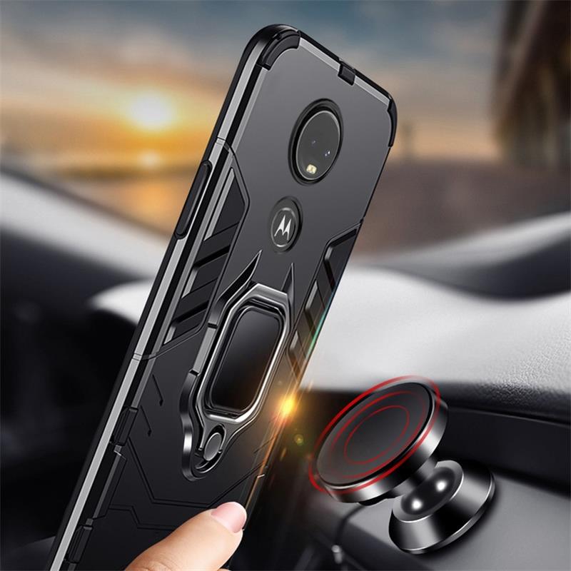 Coque d'armure antichoc pour Motorola Moto G7 souple TPU + Coque arrière PC sur Moto G7 Plus G7plus Coque accessoire pour Moto G7 Play Fundas