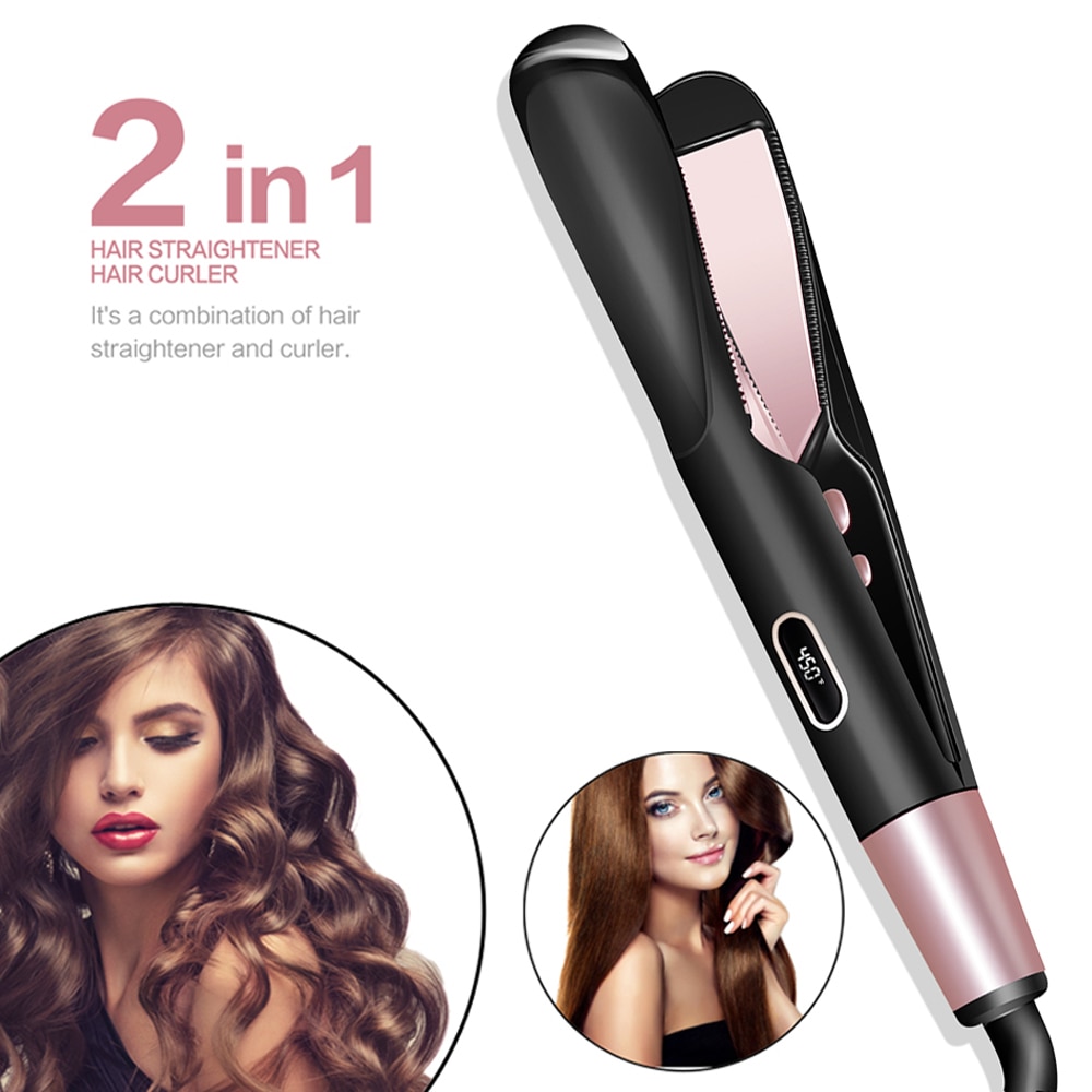 Beach Wave Hair Waver Hair Curler Twist Curling Iron Tongs Professinal Flat Iron Hair Straightener Ceramic Hair Straight Styler