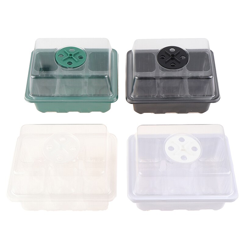 6 Cells Hole Plant Seeds Grow Box gardening hydroponics systems Tray Insert Propagation Seeding Nursery Pot garden indoor