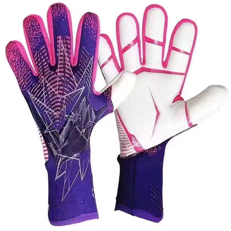 FußBall Neue Jugend Erwachsene Torwarthandschuhe Latex Verschleißfeste und rutschfeste Torwarthandschuhe für Wettkampftraining