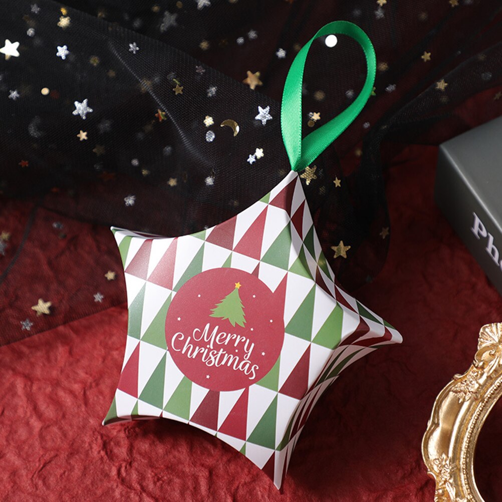 Kerstcadeau Dozen Kerst Papier Dozen Chocolade Snoep Goodies Dozen Papier Gunst Behandelen Prachtige Kerstcadeau Dozen