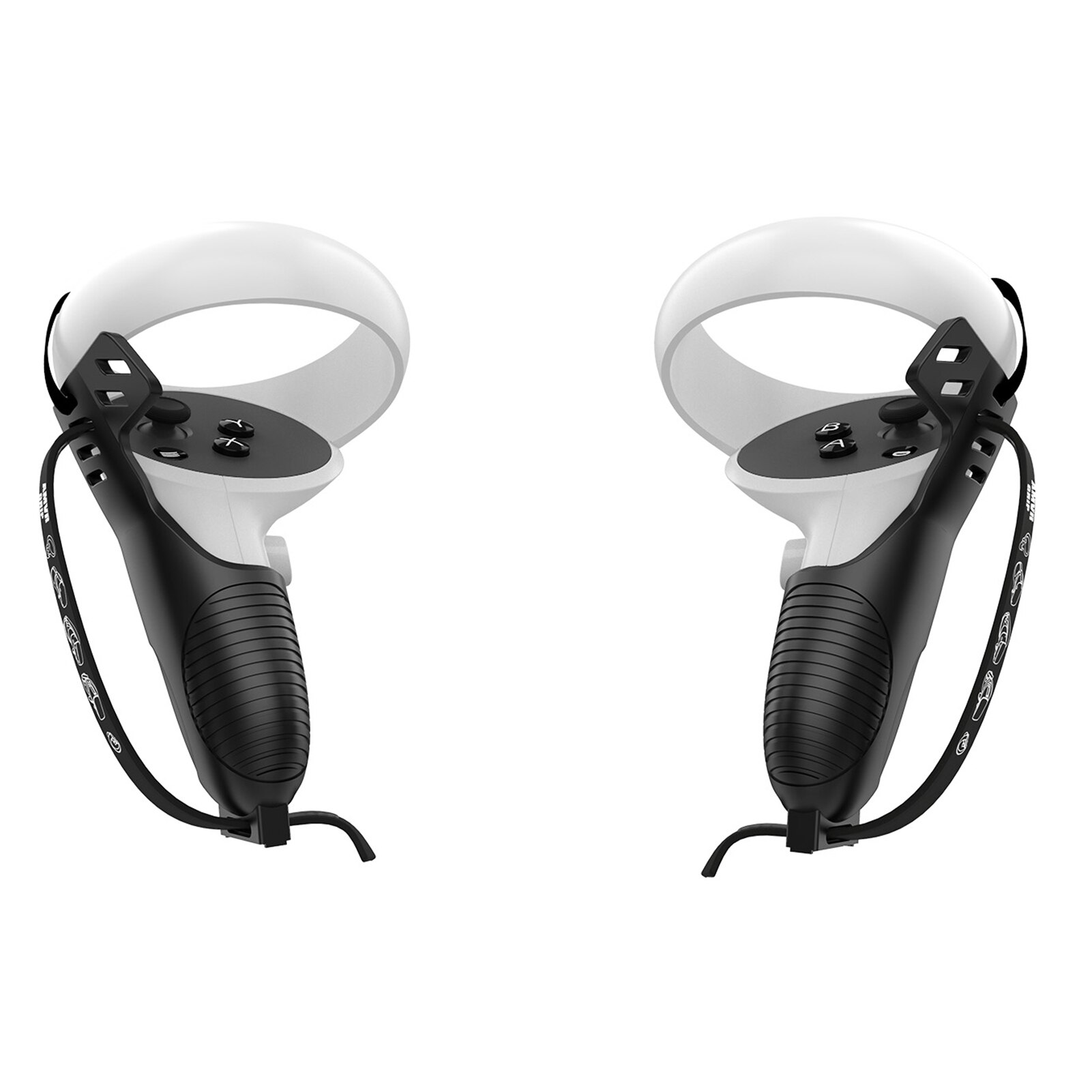 Housse de protection pour poignée oculus quest 2 VR, anti-chute, antidérapante, anti-transpiration, avec dragonne réglable