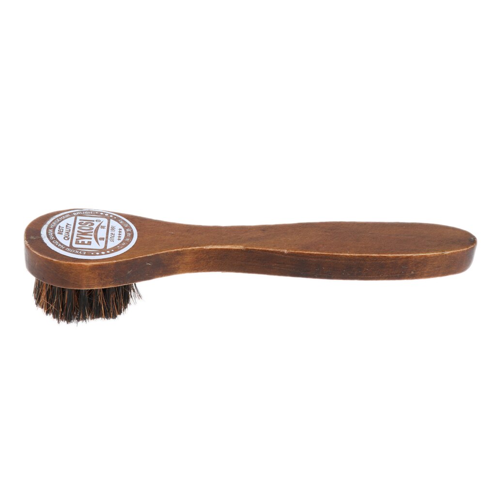 Wooden Handle Shoe Boot Cleaning Brush Cleaner Polish Applicator Shine