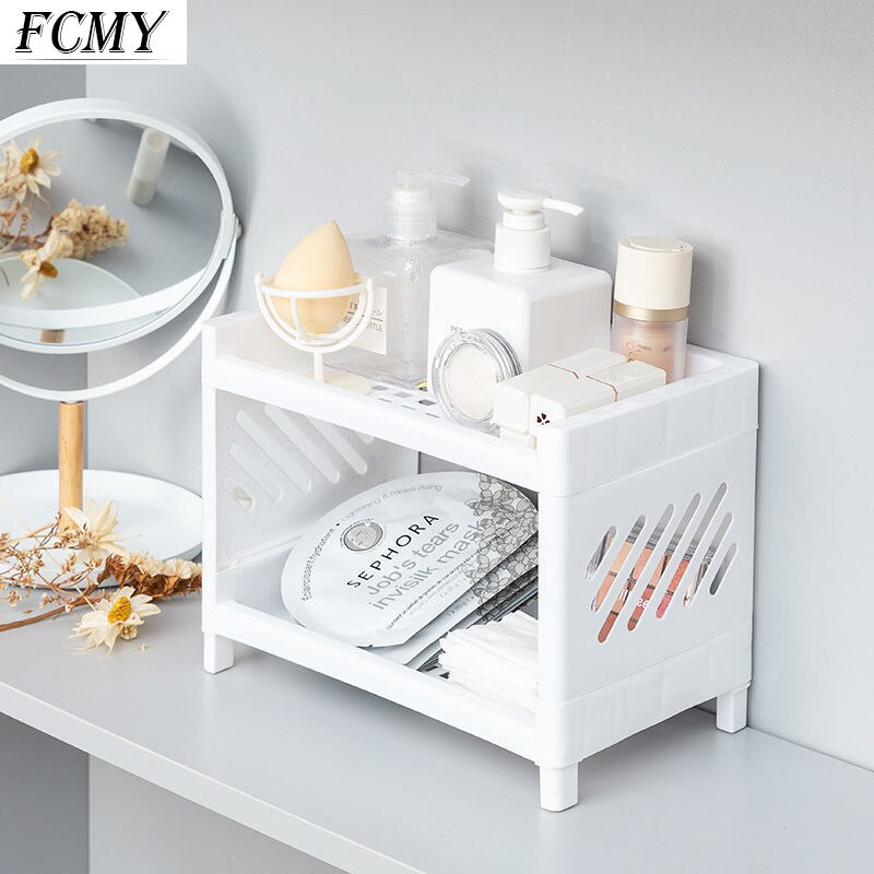 2022 Simple Desktop Storage Shelf Pink Desk Accessories Organizer Office School Supplies Desk Organizer Mesh Desk Organizer