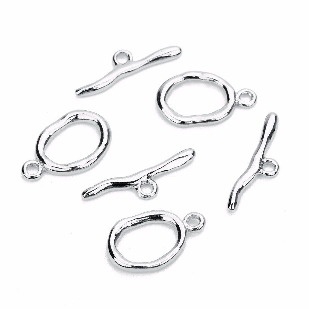 5 Set/partij 12X20Mm Onregelmatige Gebogen Koperen Ot Sluitingen Gesp Connectors Fit Armband Ketting Voor Diy Sieraden Maken bevindingen