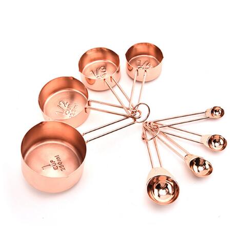 4/8Pcs/Set Measuring Spoon Set Stainless Steel Measure Liquid Tea Coffee Seasoning Cups Nordic Kitchen Baking Tool Measuring WF: 8 PCS 01