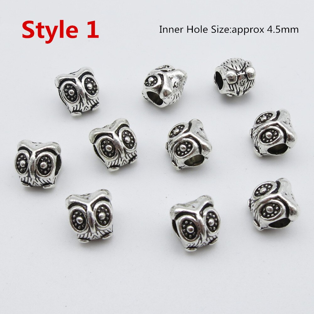 5 pz/pacco metallo differente 5 stili di Pesce, Le Stelle, conchiglie treccia di capelli terrore dreadlock perline anelli del tubo per Lo Styling Accessori: 10pcs Style 1