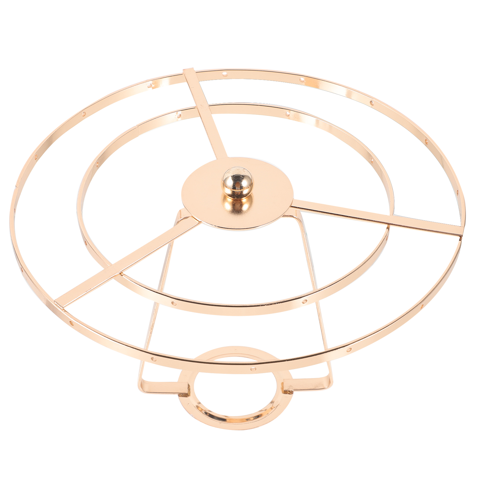 Schaduwbeugel Handige lampenkaphouder Onderdelen Vintage Stevig voor tafel Smeedijzeren harpreparatie: Goud