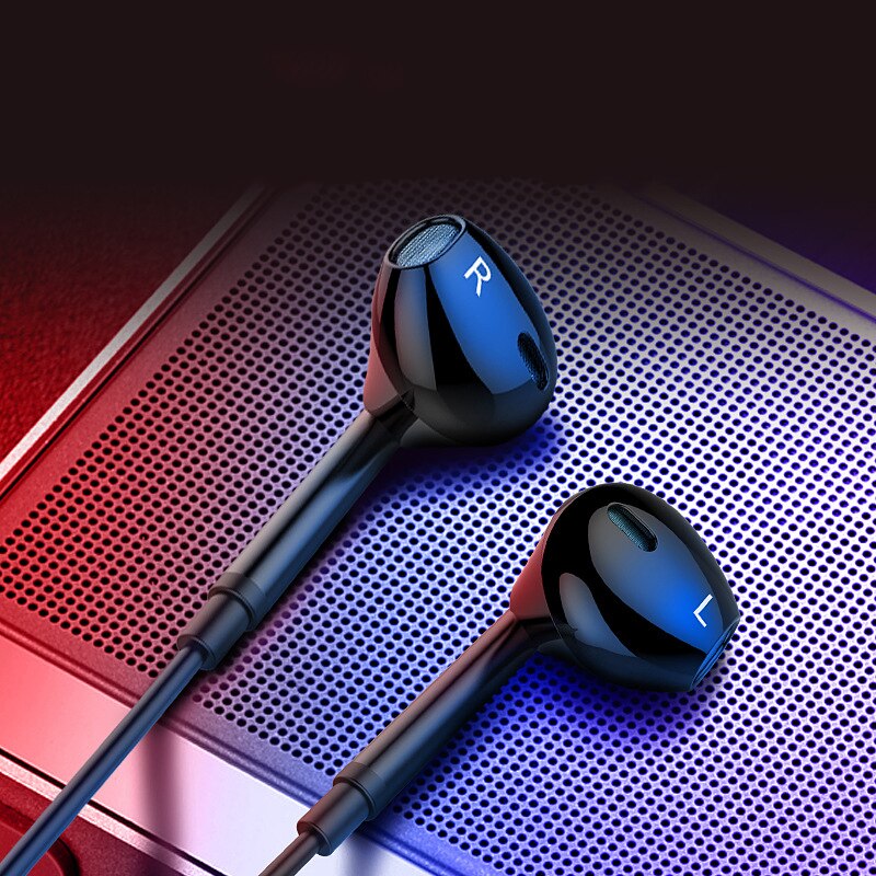 Voor Samsung Xiaomi Huawei 1.2M 3.5 Mm In-Ear Wired Oortelefoon Oordopjes Bass Stereo Geluid Koptelefoon Met Ingebouwde-Microfoon Headsets