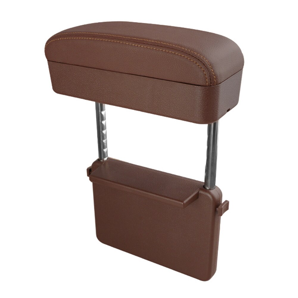 Universal bil armlen boks albuestøtte justerbar bil midtkonsoll armlen bil styling auto sete gap organisator armlen boks: Brun
