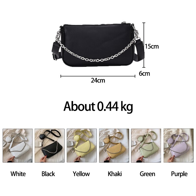 Atli 2 In 1 Pu Leer Effen Kleur Schoudertassen Voor Vrouwen Crossbody Tas Onderarm Zak sac Epaule