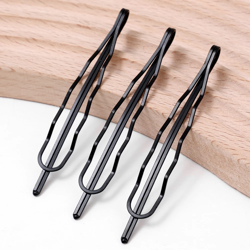 Épingles à cheveux noires épingles à cheveux BB poignée de cheveux pour femmes filles Barrettes invisibles en métal coiffure coréenne pinces à cheveux accessoires: XS / Or
