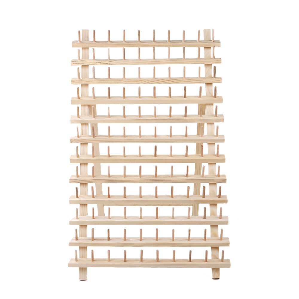 Boîte de rangement en bois pour bobines de fil à coudre, cadre pliable, ferme, organisateur, support de maison en bois, tricot, broderie, montage mural