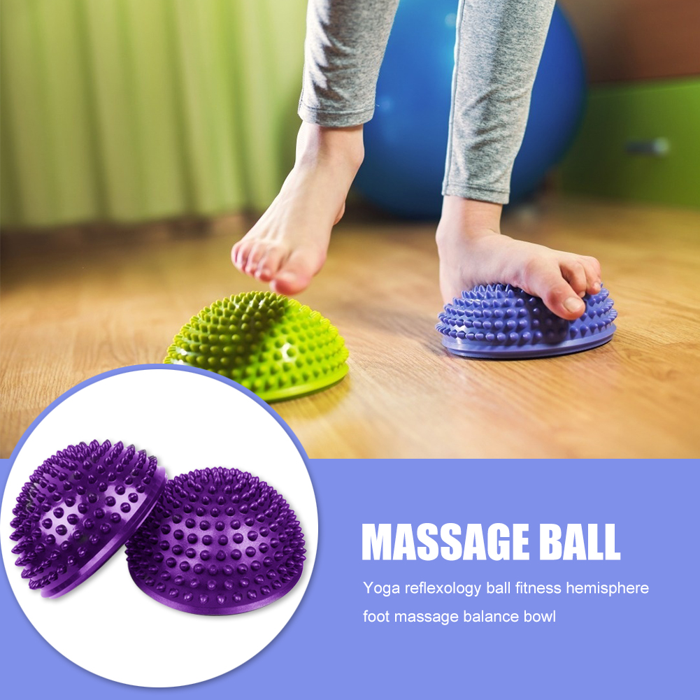 Yoga Half Ball Trigger Punt Hand Voet Massage Bal Fysiotherapie Oefening Stepping Stones Pvc Balans Pods