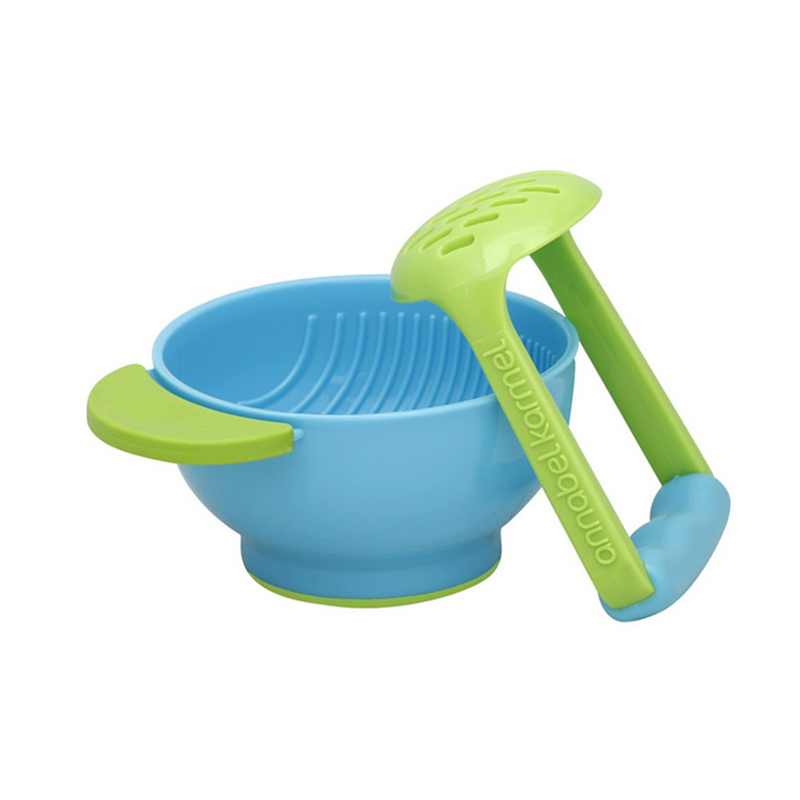 Molinillos de alimentos para bebés, Bol de molienda sin BPA para niños, herramientas manuales para moler alimentos, cuenco de alimentación con procesador de alimentos hecho a mano MY0015: Default Title