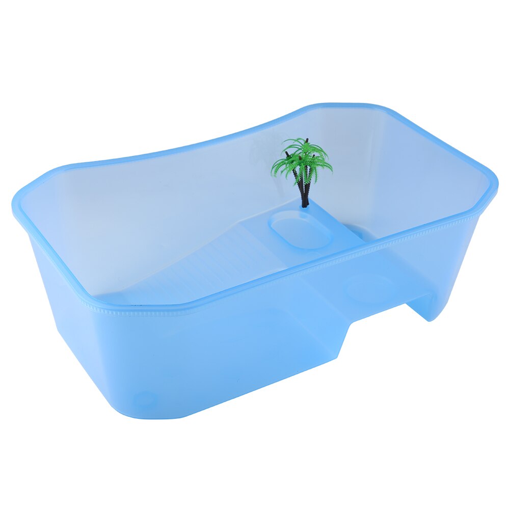 Tanque de peces portátil de plástico abierto para acuario, caja de cría de tortugas, filtro desmontable, caja de apoyo para tortugas, Reptiles y lagartijas