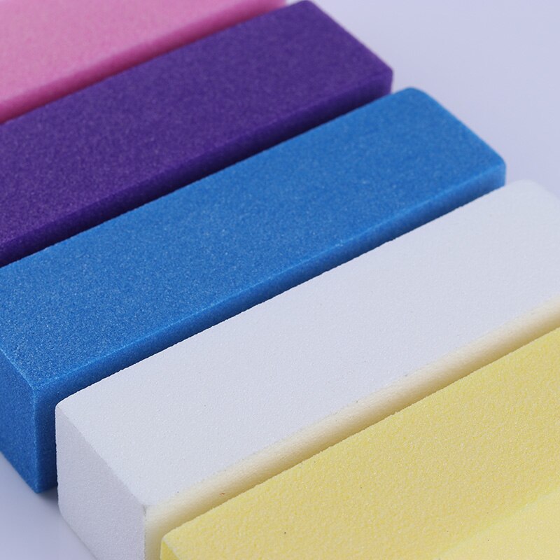 10/4/1 Pcs Roze Form Nail Buffers Bestand Voor Uv Gel White Nail File Buffer Blok Polish pedicure Schuren Nail Art Tool