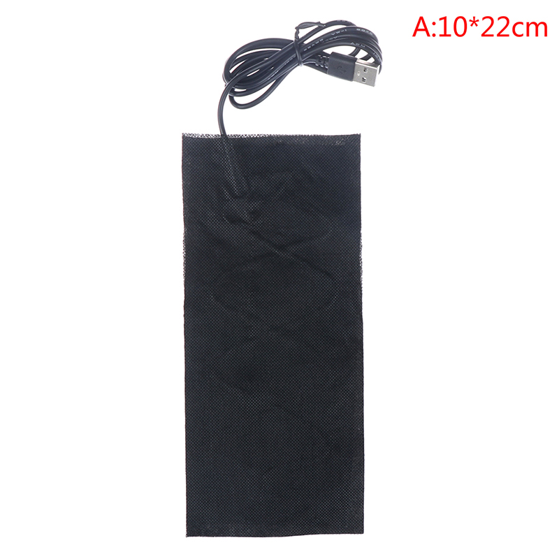 1PCS/4PCS 5V Carbon Fiber Heating Pad Hand Warmer USB Heating Film Electric Winter Infrared Fever Heat Mat: A 1PCS