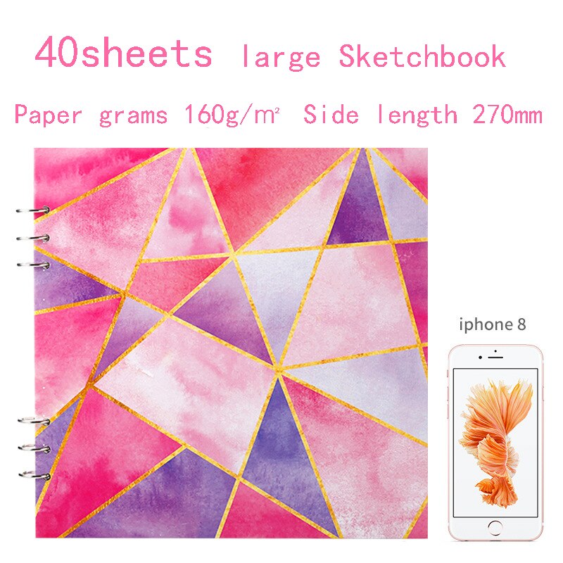 Student art blank sketch book painting book hand-painted small fresh special drawing paper beginner A4 sketch sketch book: Big size3