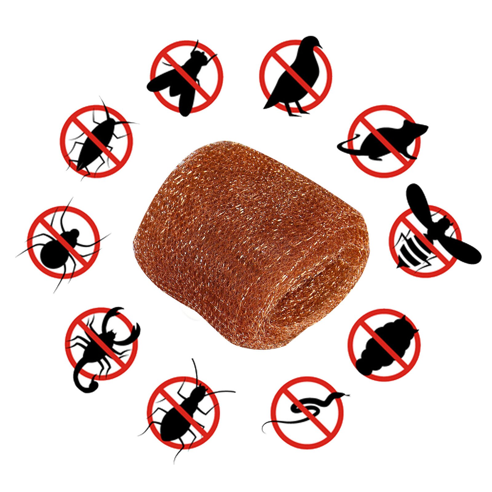 Copper Pest Control Mesh 10m Rodent Bird And Snail Repellent Wire