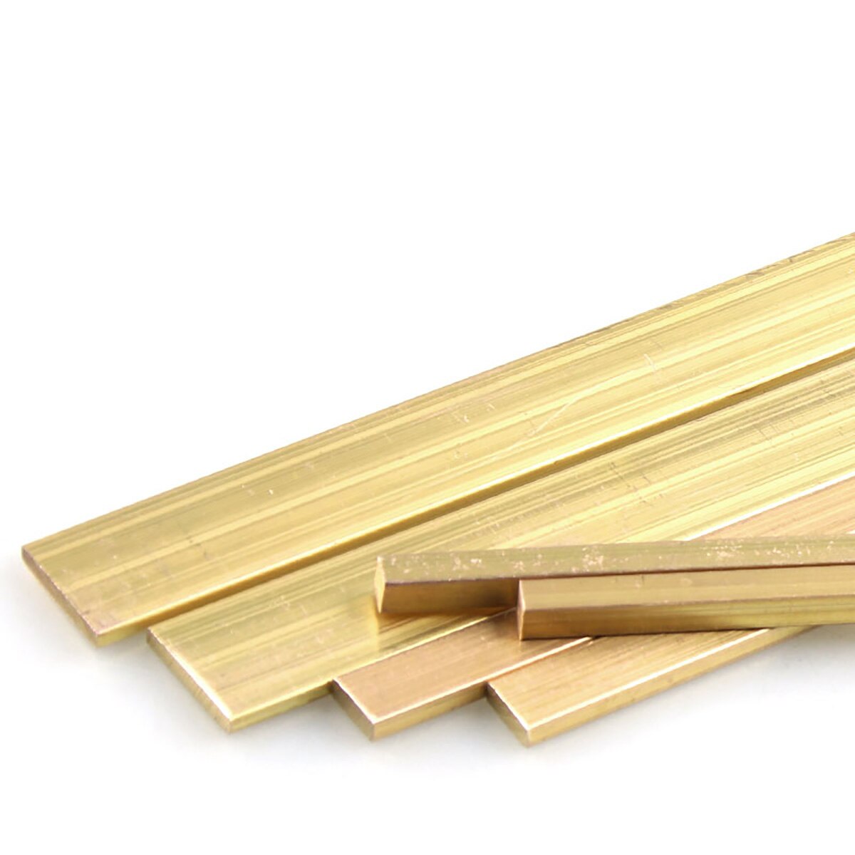 1pcs Length 500mm Solid H59 Brass Row Strip Brass Flat Plate Bar Thickness 3 4 5 6mm