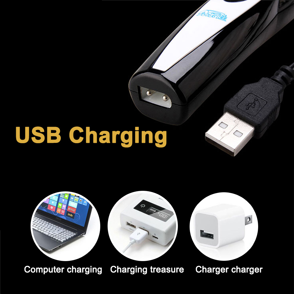 Electric Dog Nail Clippers For Dog Nail Grinders Rechargeable USB Charging Pet Quiet Cat Paws Nail Grooming Trimmer Tools