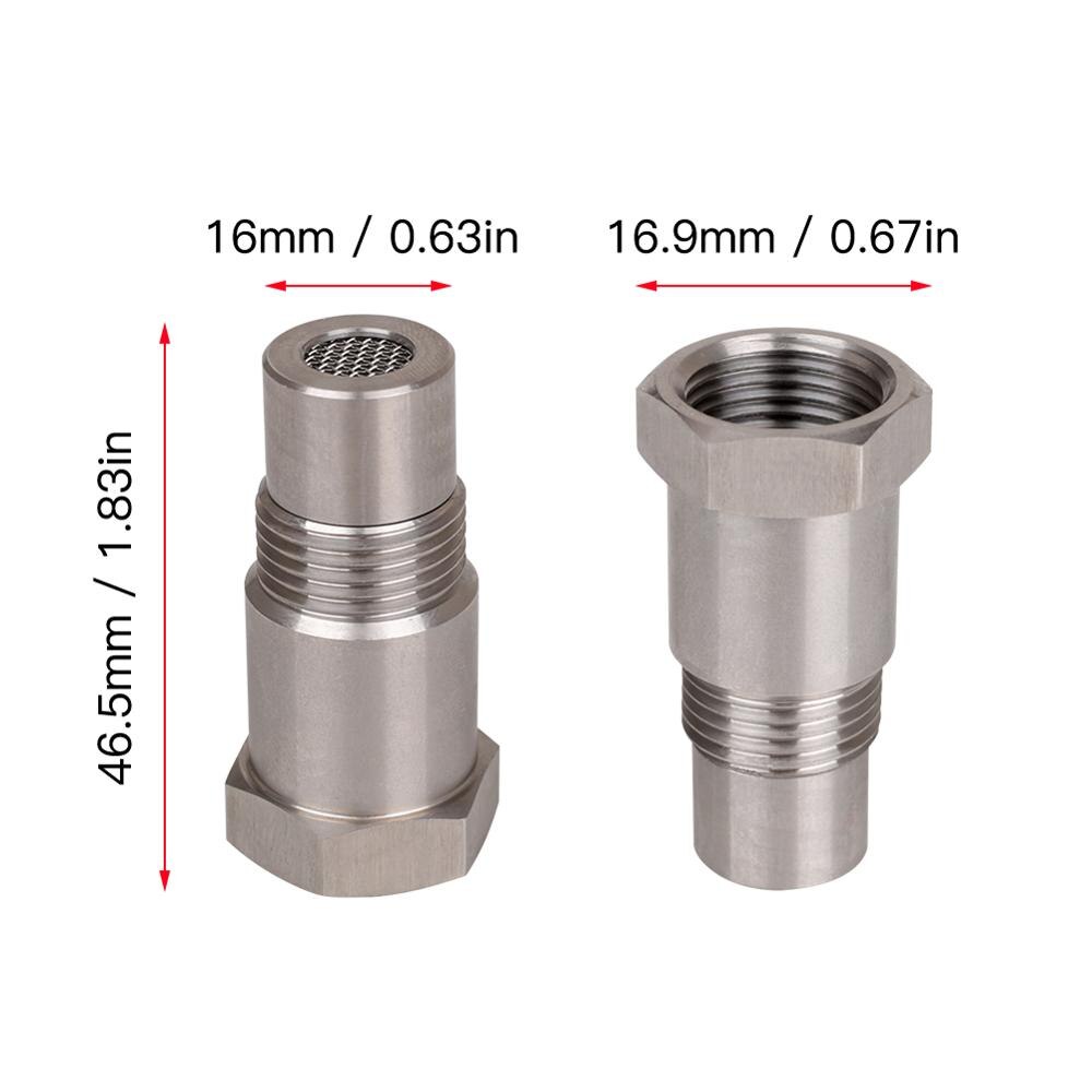 Auto Zuurstof O2 Sensor Adapter Cel Fix Check Engine Licht Eliminator M18 * 1.5 Extender Adapter Fitting Eliminator Test Pipe wholesa