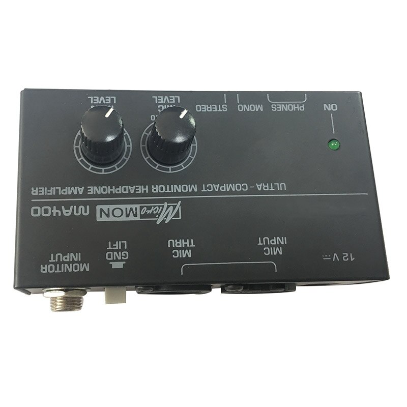 Ma400 Headphone Preamplifier Microphone Preamplifier Headphone Preamplifier Personal Monitor Mixer,Eu Plug