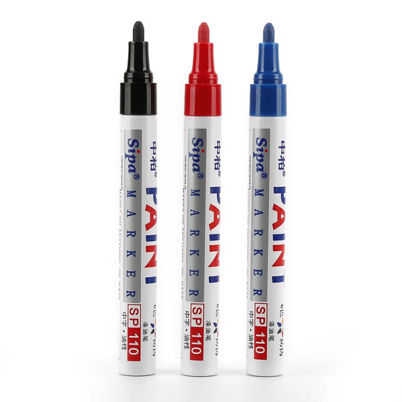12Colors Waterproof Car Tyre Permanent Signature Pen Oily Marker Pen Car Tire Tread Environmental Tire Pen Lacquer Oil Pen TSLM1