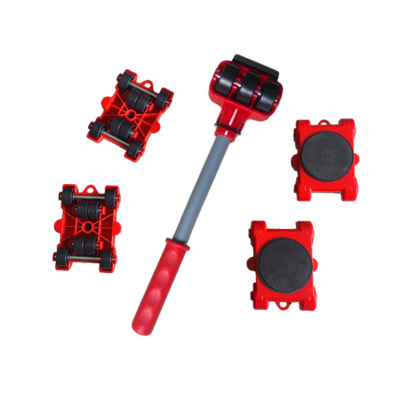 5 In 1 Moving Heavy Object Handling Tool Household Furniture Mobile Device Labor Saving Crowbar Hand Tool Set: H