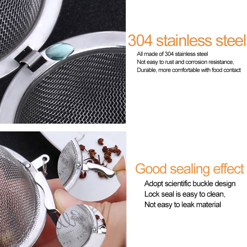 Stainless Steel Tea Ball Infusers Teakettles Ball Infuser Strainer Egg Shaped Tea Locking Spice Ball Infuser Mesh Filter