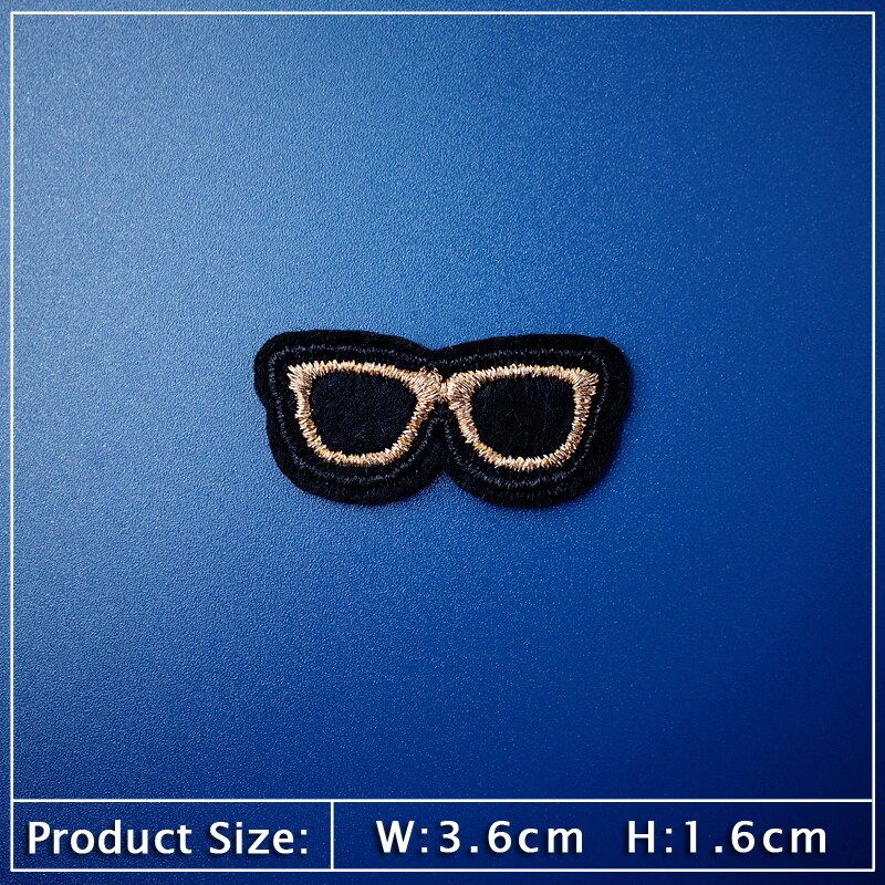 Bril Vliegtuigen Liefdesbriefje Patches Kleden Borduurapplicatie Naaibenodigdheden Decoratieve badges Canada Esdoornbladeren Bliksem: Transparant