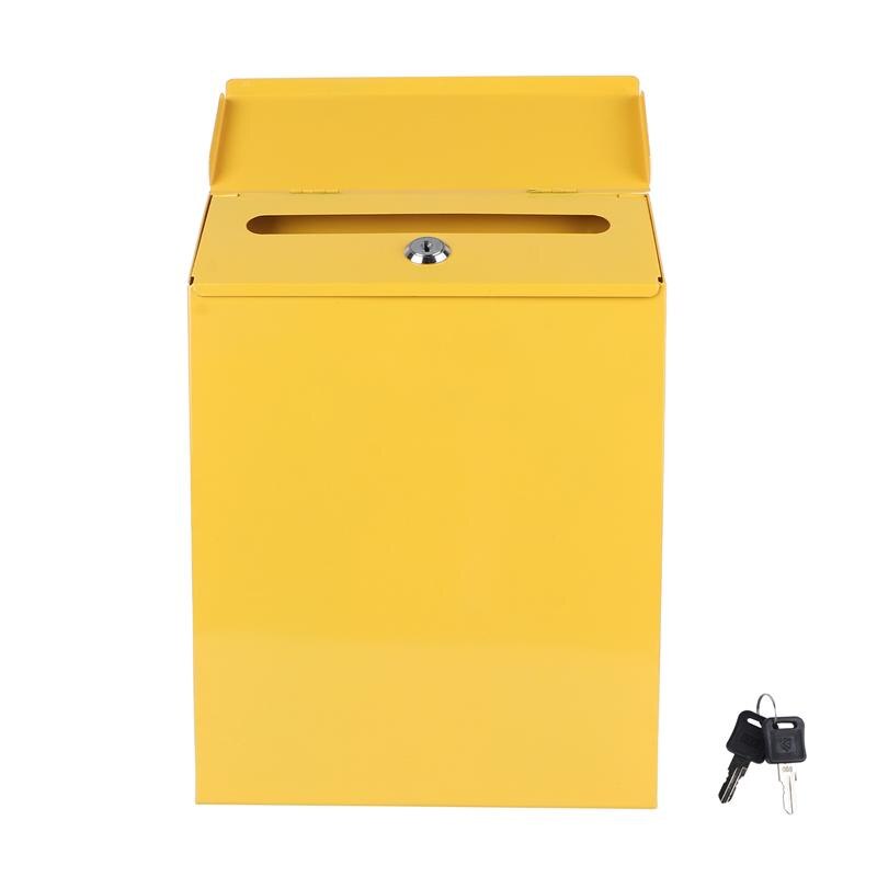 Boîte aux lettres créative en cuir, 1 pièce, boîte à suggestions, ornement délicat, boîte aux lettres américaine