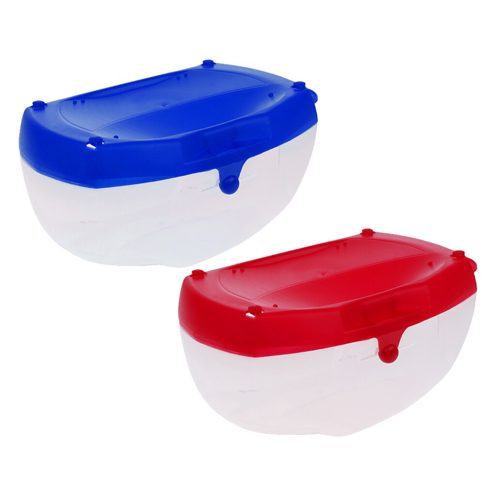 2 st tunga hårda dykmask förvaringsboxfodral, snorkelglasögon simglasögonskydd, behållare genomskinlig