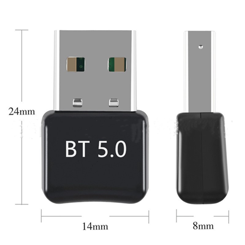 USB Bluetooth 5,0 Adapter Bluetooth 5,0 Absender Bluetooth Empfänger Mini Audio- Adapter für Computer PC Laptop Musik: Gelb