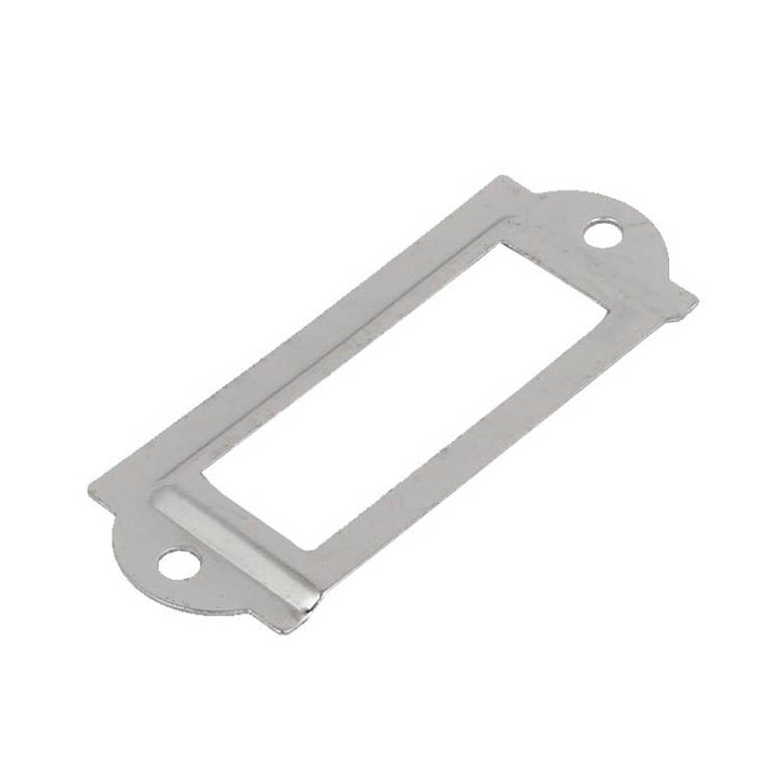 -20 pcs Office File Drawer Label Tag Name Card Holder Silver Tone